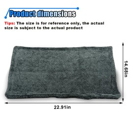 LAINLOY Microfiber Drying Towel for Car, 14.68 x 22.91 Double Twist Pile Edgeless Cleaning Cloth, 1000 GSM Microfiber Towel No Scratch for Car Detailing, Super Absorbent Car Towel for Quick Drying