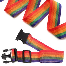 Pack of 4 Luggage Straps & 4 Luggage Tags & 2 Pieces Add a Bag Luggage Straps, Luggage Strap Strap, Adjustable Luggage Straps, Eye-catching Luggage Strap for Suitcases (Colourful)