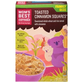 Moms Best Cereal Sqrs Toasted Cinnamon 17.5 Oz (Pack Of 14)