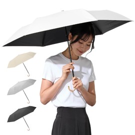 FULIZ Sun Umbrella UV Protection 100% Light Blocking, Ultra Lightweight, For Both Sunny and Rainy Weather, Folding Umbrella, Compact, Women's, Full Light Blocking 【Featured in Women's Magazines