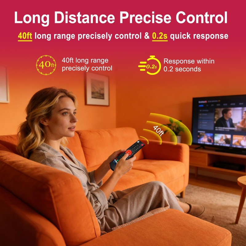 V3 Plus/Pro Voice Remote Control Compatible for Vseebox V5 Pro