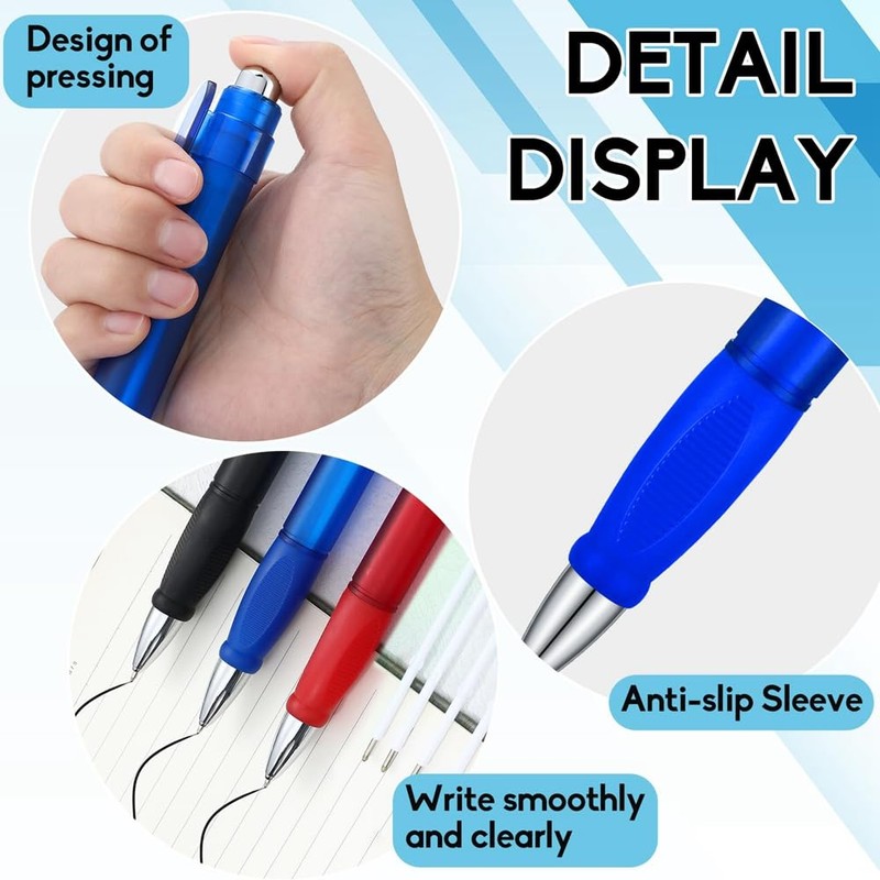 Moqqeu 6 Pcs Big Pens Jumbo Pen Bulk with Refills