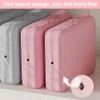 4 Pack Ultra Space Saving Self Compression Organizer, Bedroom Clothes