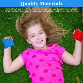 10PCS Bean Bags Kids Throwing, Colorful Bean Bags Throwing, Funny Kids Games,Small Bean Bag Toss for Outdoor Indoor/Parties/Physical Education Classes/Birthdays/Family Gatherings/Picnics(Color Random)
