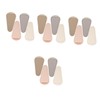 FOMIYES 4sets Manicure Scissor Covers Cuticle Tweezers Cap Nail Clippers
