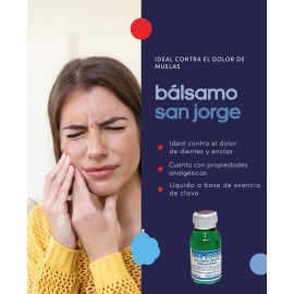 GUM 4x BALSAMO Dental SAN JORGE BALM TOOTH & GUM PAIN Dolor En DIENTES Y ENCIAS DENT