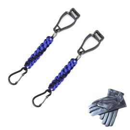 pinklilycare 2-Pack Paracord Motorcycle Glove Clips