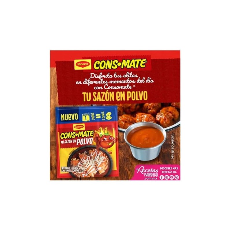 Consomate Maggi Sazonador en Polvo con Tomate 105g