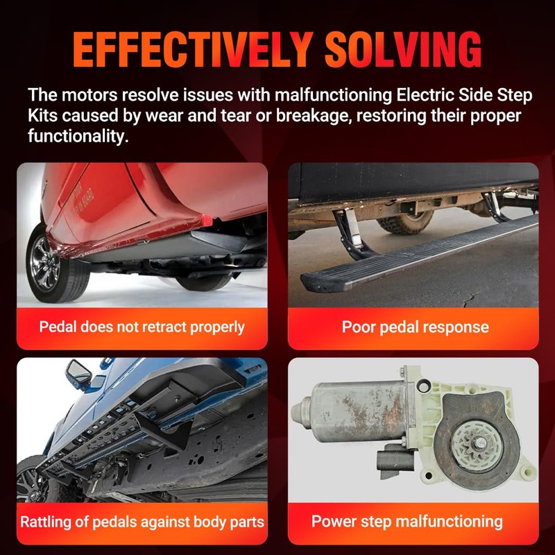 80-03129-90 Electric Side Step Motor, Compatible with Ford F150, Super