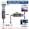 YACSEJAO 2 Pcs 1 to 2 Ethernet Splitter Adapter RJ45