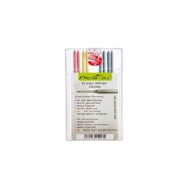 Pica Dry Pencil Refills for 3030 Markers 2 x Red, 2 x Yellow, 4 x Black 4020