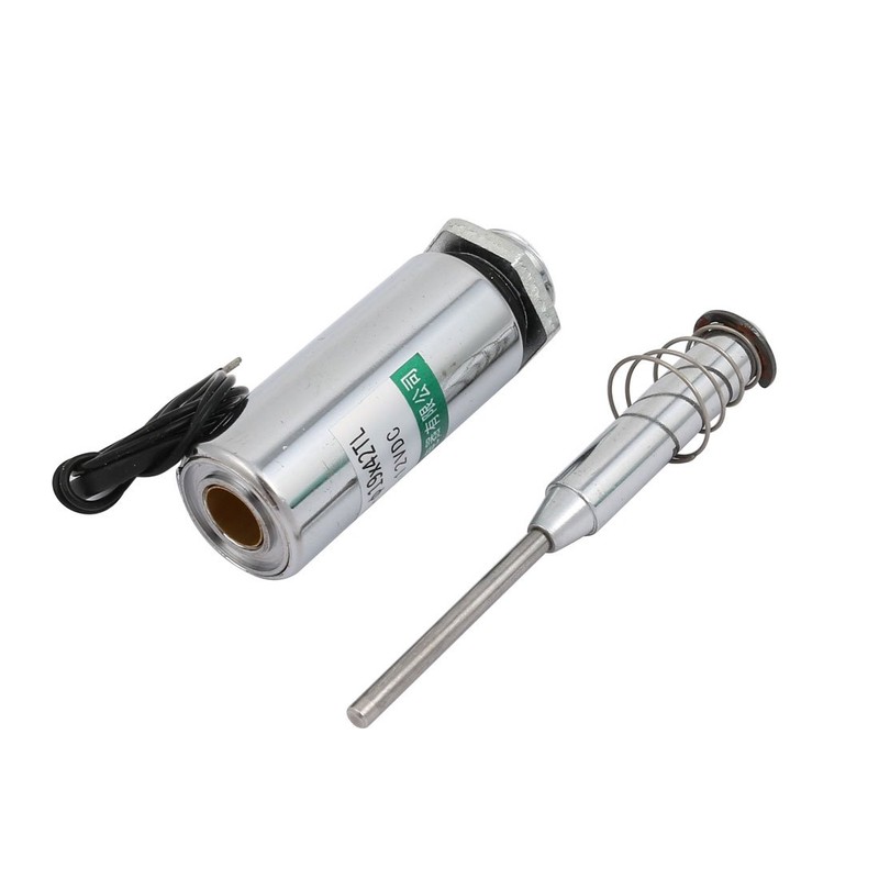 uxcell DC 12V Push Type Tubular Linear DC Solenoid Electromagnet