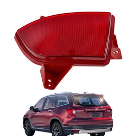 Silscvtt Bumper Tail Light Rear Reflector Assembly Replacement for Honda Pilot 2019-2022 Driver Side 33555-TG7-A01 HO1184122