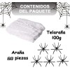 Telaraña Y Plástico Araña Halloween Decoración Dia De Muerto