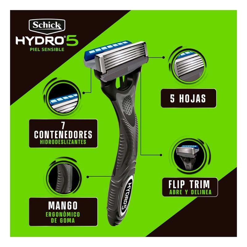 Rastrillo Desechable Schick hombre Hydro 2 Rastrillos