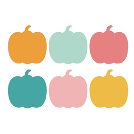 JarThenaAMCS 24 Pack Fall Pumpkin Sticky Notes 6 Colors Colorful Boho Autumn Sticky Memo Pads for School Classroom Thanksgiving Party Decor Supplies, 480 Sheets