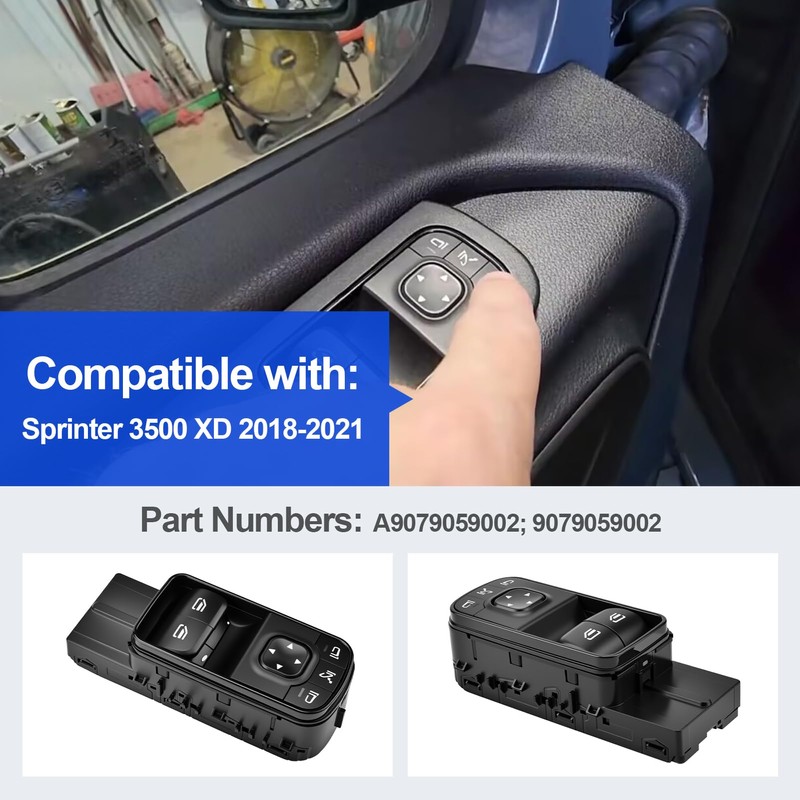 Master Power Window Switch Compatible with Sprinter 3500 XD 2018-2021