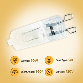 REPTI ZOO G9 Reptile Heat Lamp Bulb and Light Fixture with Safety Mesh, G9 Mini Heat Bulb 50W Warm White, UVA Reptile Heat Lamp and Basking Lampshade for Bearded Dragon Gecko Turtle Lizard Snake