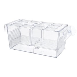 Growing Tank Aquarium Acrylic Spawning Box for Aquarium with Suction Cups Breeding Box Aquarium Large for Guppy Tropical Fish Baby Fish Shrimp