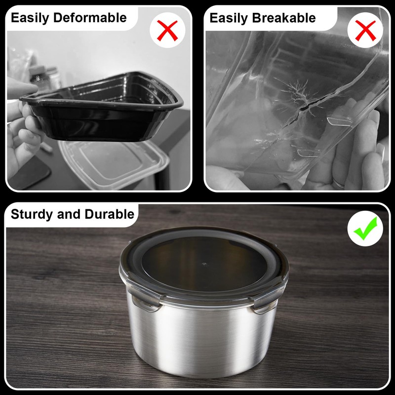 Baalaka Food Storage Containers, Airtight Food Storage Containers with Lids,