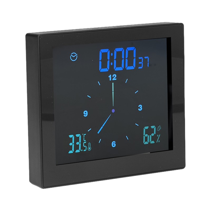 5in Wall Shower Clock Digital Timer Alarm Temperature Humidity Display