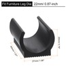 sourcing map 25Pack Rectangle Shaped Chair Legs Tips, Fitting 22mm