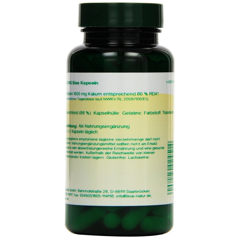 Bios Potassium 400 mg 100 Capsules Pack of 1 x