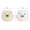 2 Pack Cute Egg Separator, Ceramics Vomiting Chicken Egg Yolk