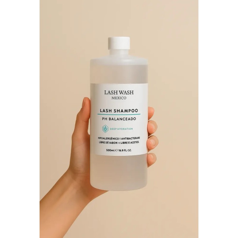 Lash Shampoo 500ml Hipoalergénico Con Manzanilla