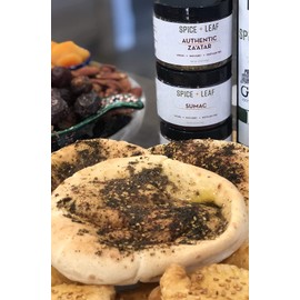 Premium Ground Sumac Spice by SPICE + LEAF - Vegan Pesticide Free Red Middle Eastern Ground Herb, 3.5 oz.