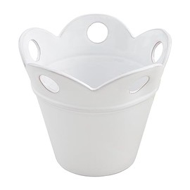 Mud Pie Happy Scallop Pot, Large; 7" X 6"