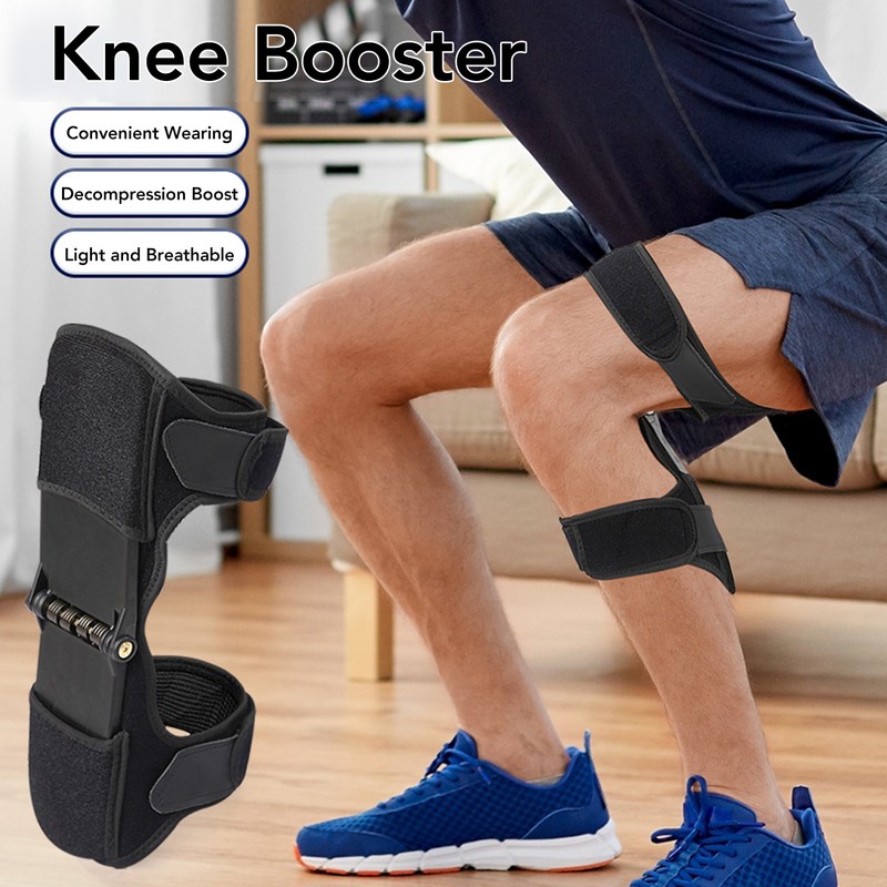 Knee Booster with 4 Springs Breathable Knee Brace Patellar Support