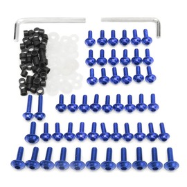 JenNiFer Motorcycle Fairing Screws for Yamaha YZF R6 1999 2000 2001 2002 - Blue