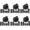 Oven Cooker Black Hob Flame Burner Hotplate Control Switch Knobs
