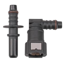 9.89 90 Degree Fuel Line Hose Quick Release Connect Male & Female Push Connector