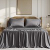 EVERGRACEHOME Tencel Sheet Set King Size 4 Pieces，Soft Cooling Bed