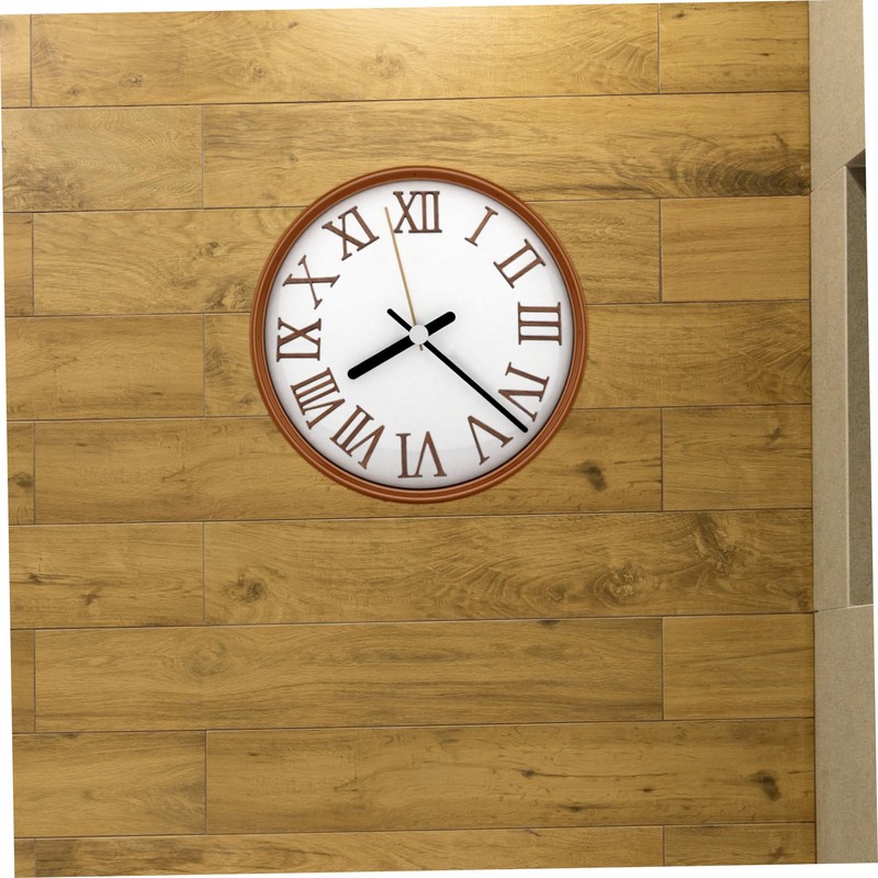 Angoily 1set DIY Roman Numerals Clock Numbers Kit Silent Movement