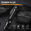 TISUR Titanium Emergency Whistle,EDC Safety Whistles Necklace Loud up to