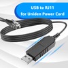 3.3FT USB to RJ11 for Uniden Radar Detector Power Cable