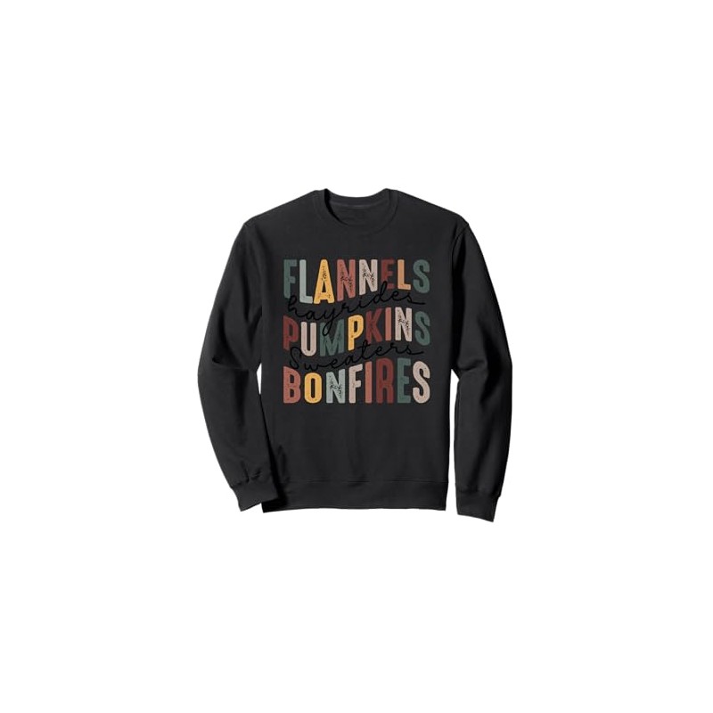 Flannels Pumpkins Bonfires Hayride Sweaters Sweatshirt