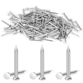 Pack of 300 Nails, 20 mm Steel Nails Concrete, Small Nails for Concrete Walls, Silver-Plated Zinc, Concrete Nails, Nail Woodworking Brick for Walls, Wood, Furniture