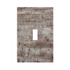 Wmhusu Decorative Light Switch Cover Dark Grey Brown Rustic Wood