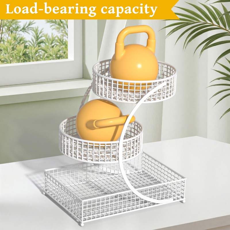 3 Tier Makeup Organizer for Vanity, Large Bathroom Countertop Organizers,
