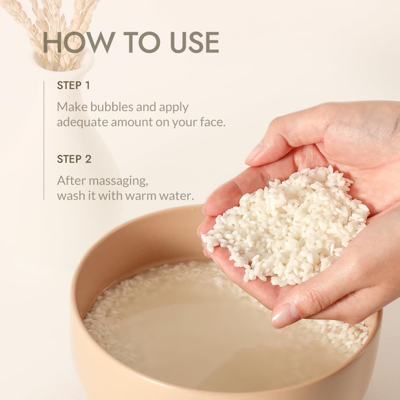 MIZON Rice Real Cleansing Foam Remove Dead Skin Hydrating Soothing