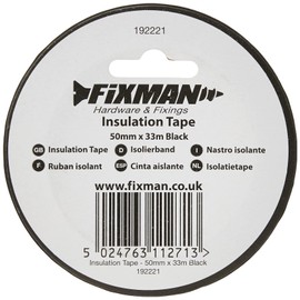Fixman 192221 insulating tape 50mm x 33m, black