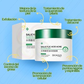 Gel Cuidado Facial Acido Salicilico Oil Control Mask Mascarilla Control Acne Elimina Granos Espinillas Exfoliante Acido Salicilico Elimina Imporesas