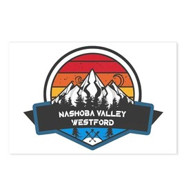 CafePress Nashoba Valley Ski Westford Massachusetts Postcards (Package of 8), 6"x4" Printed Note Card