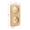 Plus tard Sauna Thermometer and Hygrometer 2 in-1 Vertical Gauge