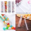 LATRAT 12 Pcs Plastic Test Tubes with Screw Cap (110ml)