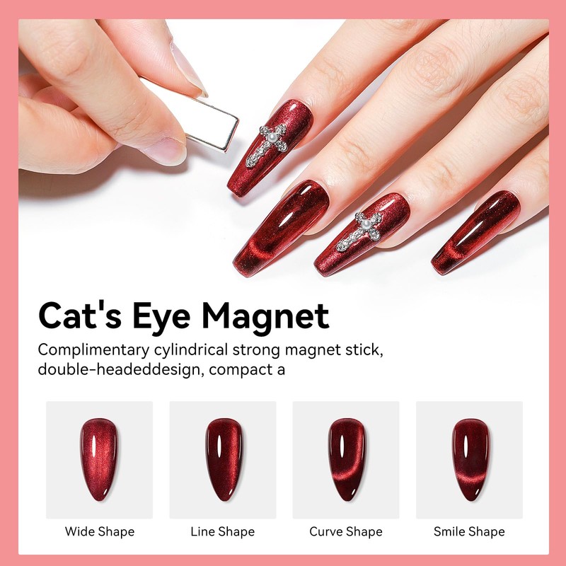 Magnetic Nail Polish Non Gel Quick Dry Cat Eye Nail